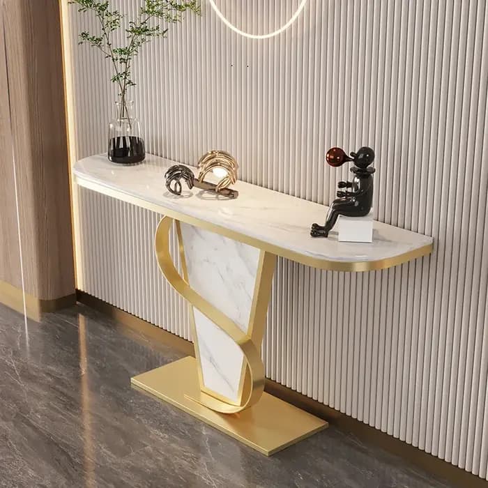 Tables consoles italiennes simples, esthétique moderne glamour, décoration, tables consoles tendance, luxe, consolle da ingresso, salon