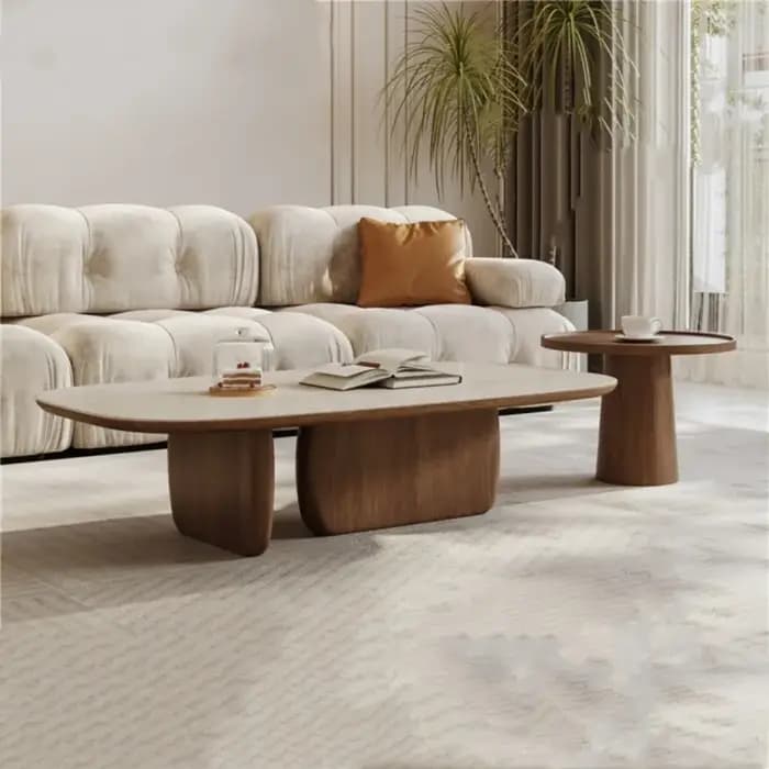 Cadre ornements Table basse esthétique Vintage carré Magazine