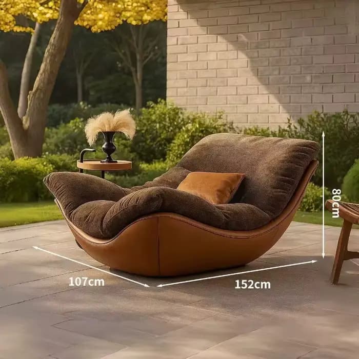 Fauteuils de salon italiens Egg, pliables, esthétiques, pour le loisir, avec dossier unique, Sillas, mobilier pour la maison