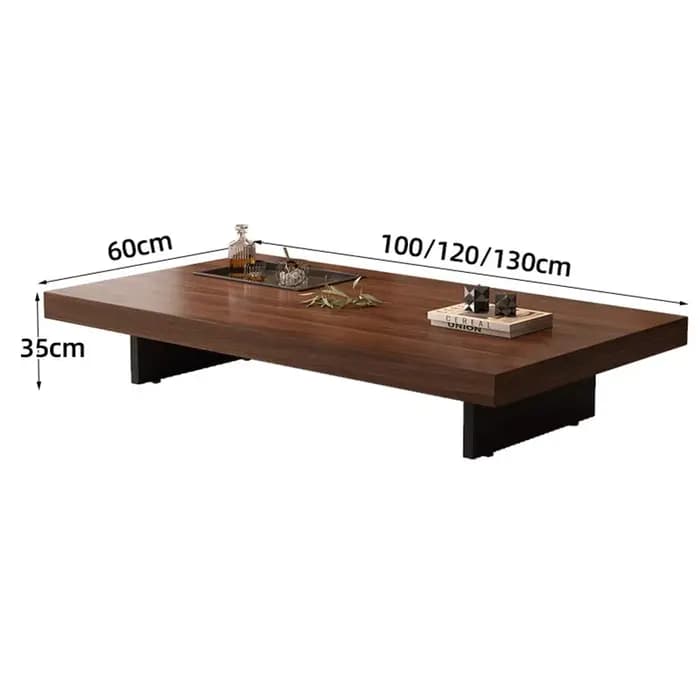 Table basse à couverture rigide en bois