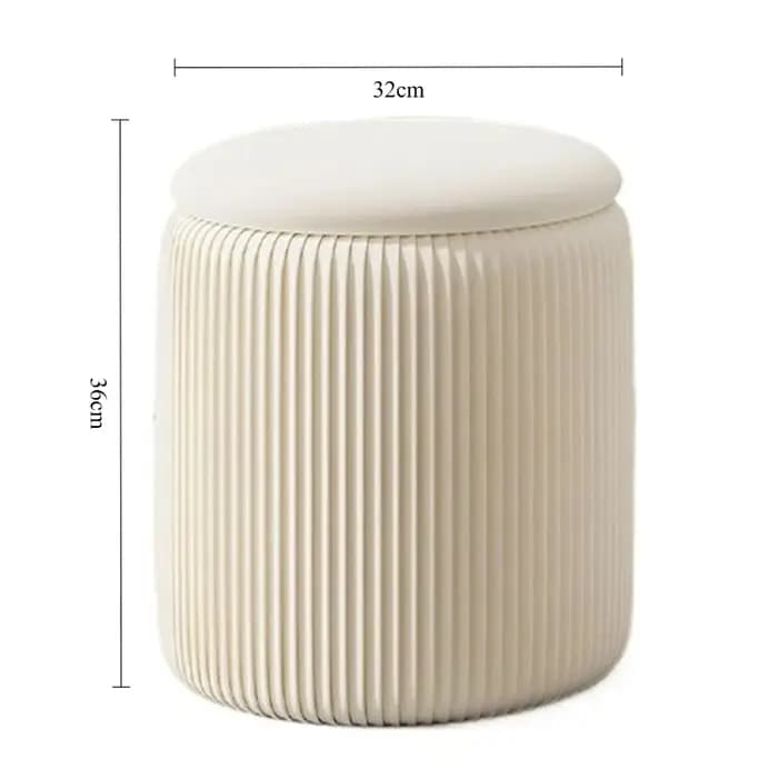 Tabouret de commode de salon pouf rond, repose-pieds nordique moderne, Pouf ottoman esthétique d'ent