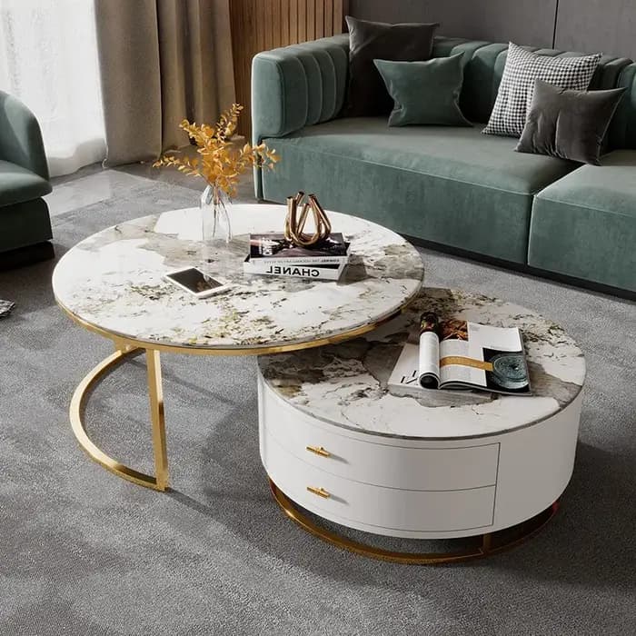 Affichage Table basse italienne minimaliste relié organisateur Unique