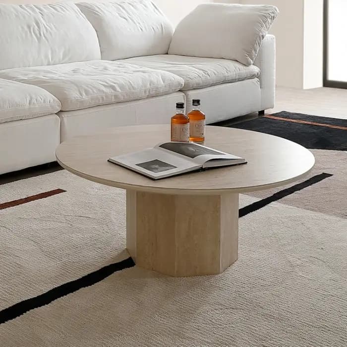Table basse ronde esthétique Premium à la mode luxe