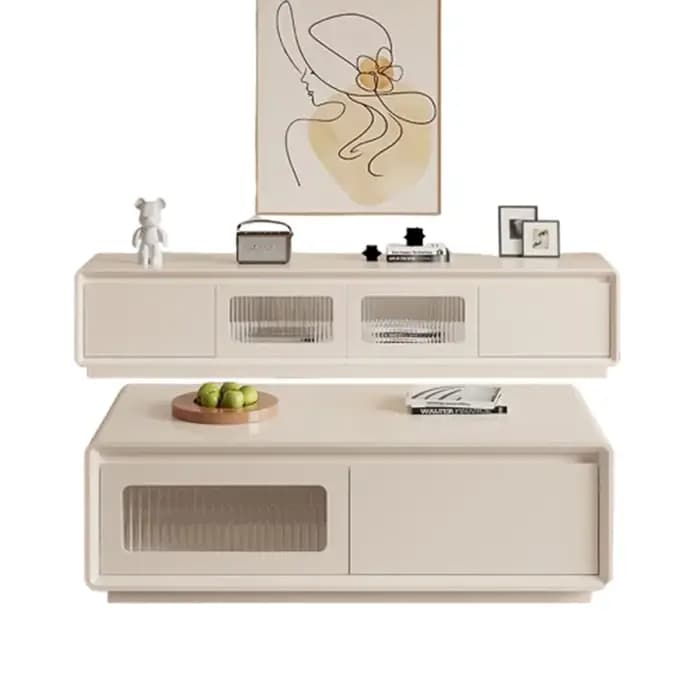 Meuble TV design esthétique en verre