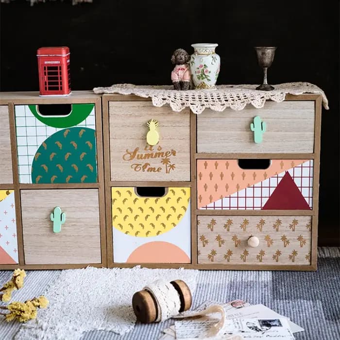 Armoire de rangement de Style européen faite à la main