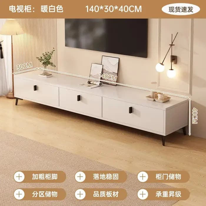 Meubles TV murales dissimulées, tables TV, meubles de divertissement sous les armoires TV blanches, design de luxe, meubles pour salons, mobilier de style Mid-Century