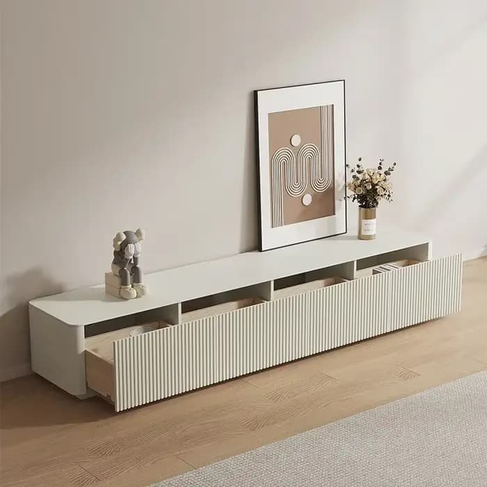 Meuble Tv noir nordique, meuble Tv Simple et moderne en bois massif, meuble de styliste modulaire