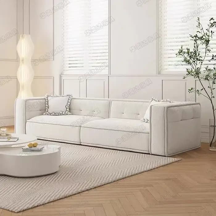 Salon sectionnel luxe canapé minimaliste nordique classique inclinable