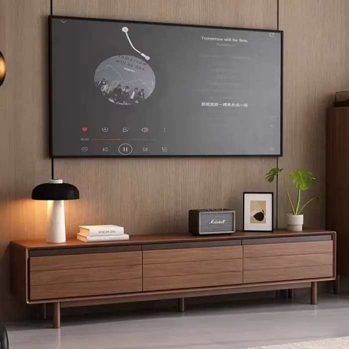 Support De luxe meuble Tv japonais esthétique divertissement Design