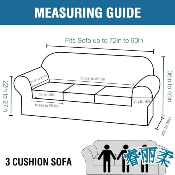 Housses antidérapantes de canapé extensibles en velours peluche 1/2/3 places avec coussin séparé