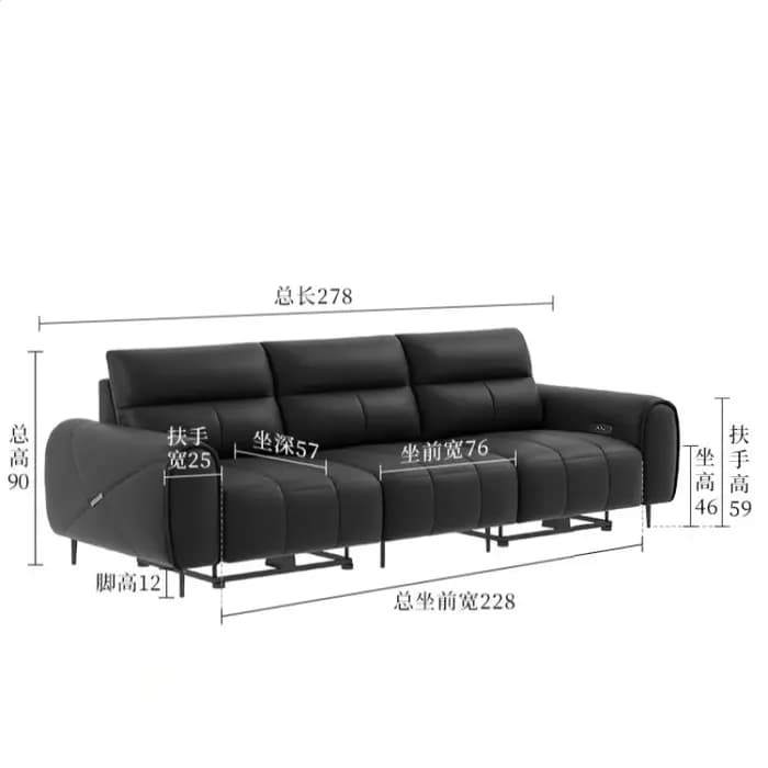 Canapé classique inclinable Europe minimaliste appartement Design