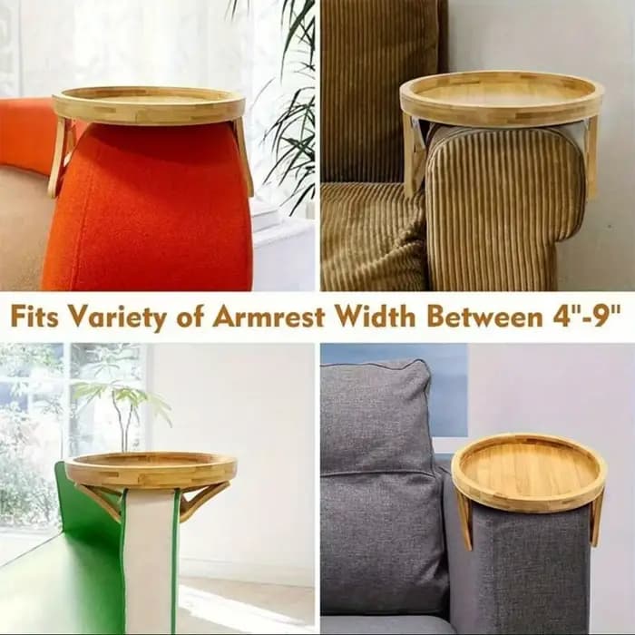 Plateau d'accoudoir de canapé pliable – Table de bras