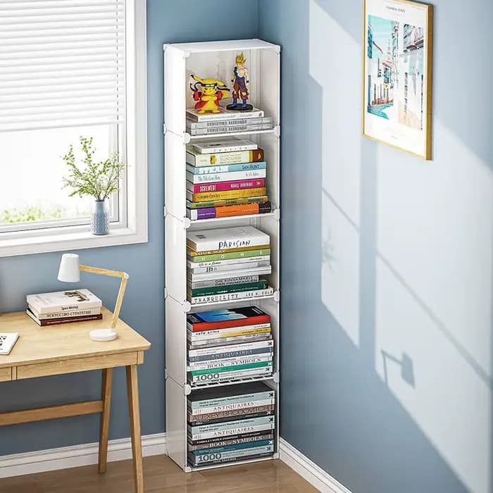 Bibliothèque flottante pour le nettoyage, meubles de maison, étagère de librairie, stockage multi-ét