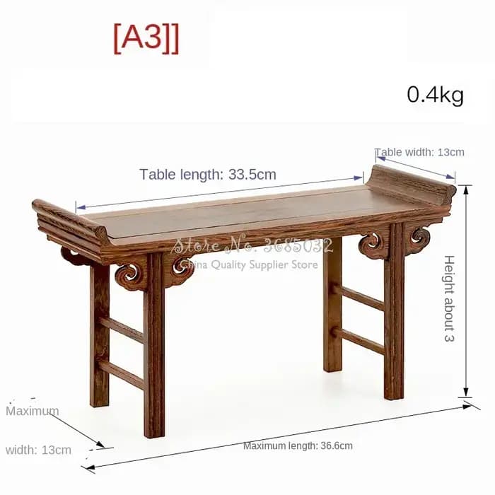 Table à thé basse chinoise séquoia
