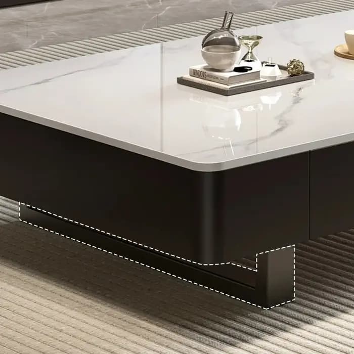 Table de sol de luxe, table de bureau ronde