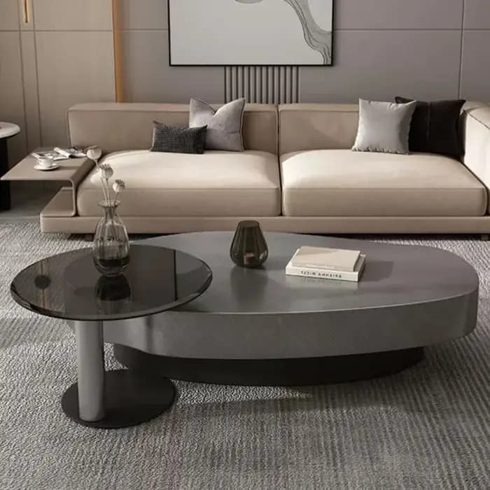Table basse au design original, table basse antique peu encombrante, table basse coréenne pour réception, table basse postmoderne