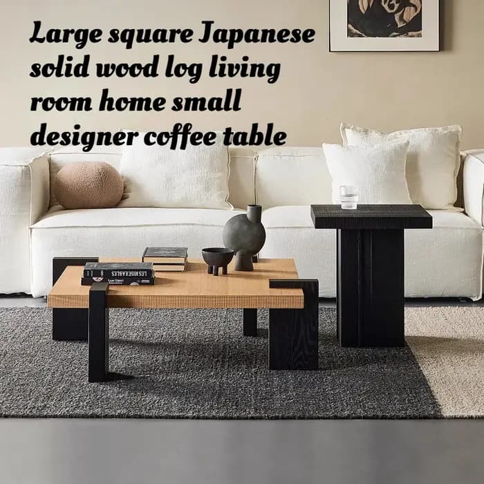 Grande table basse carrée pour salon