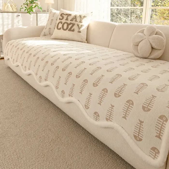 Housse de canapé en Chenille fraîche