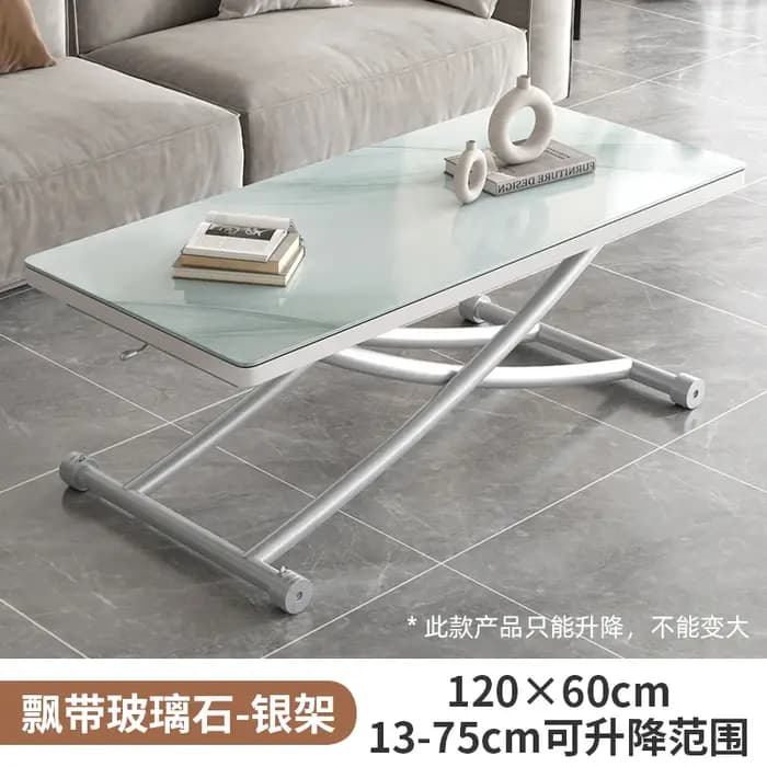 Table basse moderne pliante rectangulaire multifonction