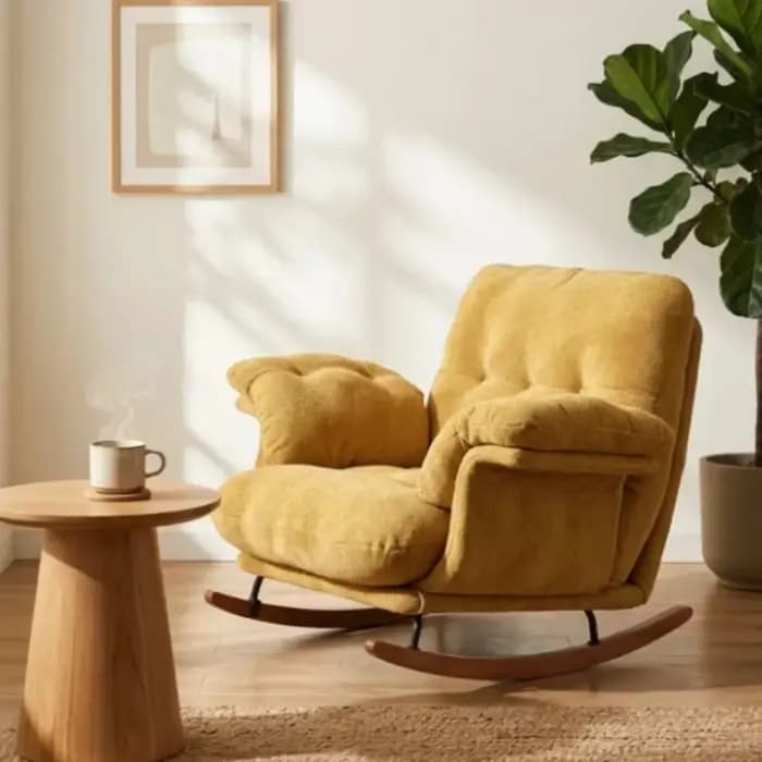 Fauteuils inclinables nordiques pour salon, fauteuils à bascule, pouf, fauteuils confortables pour salon, fauteuils ergonomiques, meubles de maison