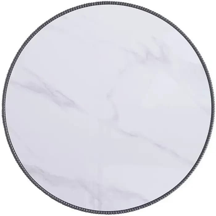 Anderson Modern 28,15" Table basse ronde 2.0 - Plateau en céramique et marbre, détails élégants en s