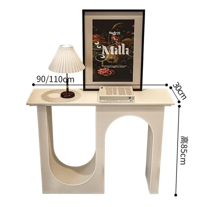 Table Console moderne de luxe Wabi Sabi rangement minimaliste