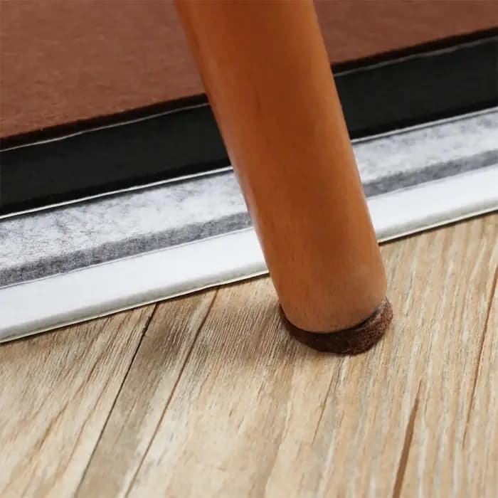 Patins en Feutre Antidérapants pour Pieds de Meubles, 1 Feuille de 3/5mm, Protection Anti-Rayures pour Chaise et Table, Coupe à Faire Soi-Même
