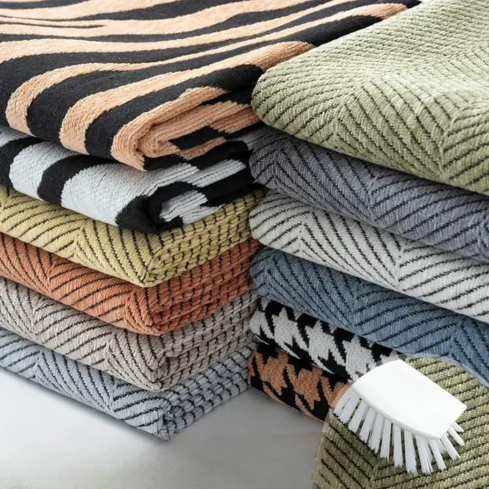 Tissu Textile Chenille solide pour meubles de canapé