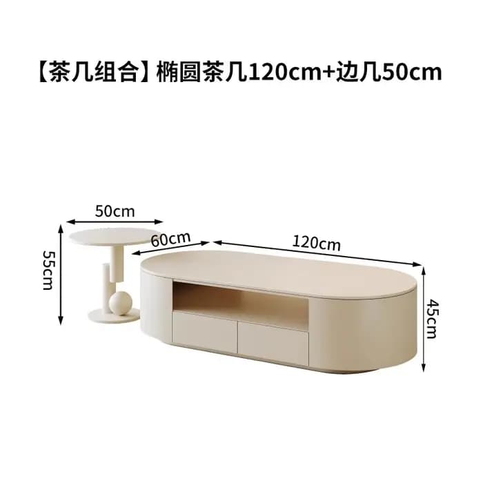 Table basse De Style crème