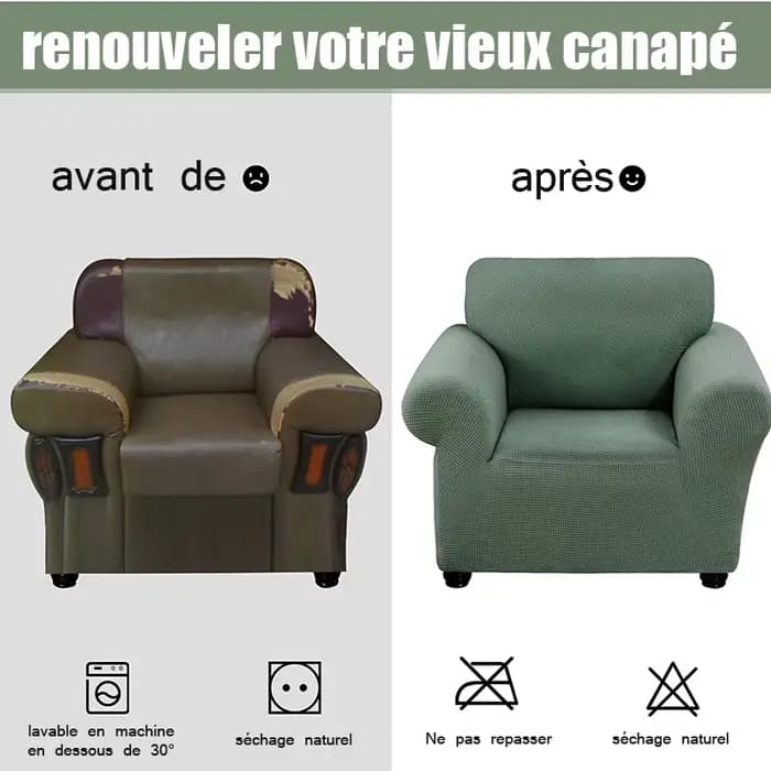 Juste de Protection Épaisse pour Canapé d'Angle
