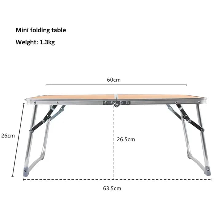 Mini Table Pliante en Aluminium pour l'Extérieur