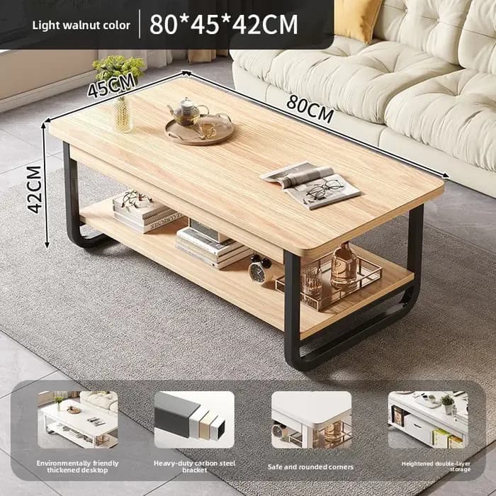 Nouvelle table basse rectangulaire pour petit appartement, salon ou bureau – petite table à thé dome
