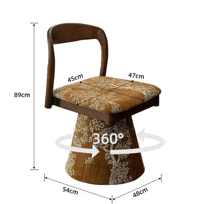 Fauteuil d'appoint moderne nordique à carreaux marron multifonctionnel pour chambre
