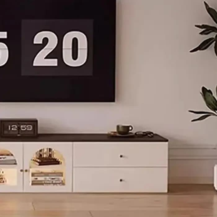 Meubles de télévision Glamour de luxe avec tiroirs