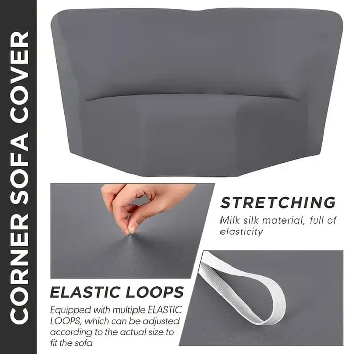 Housse d'angle de canapé extensible