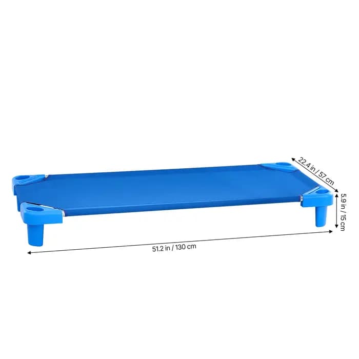 VEVOR Lit de sieste empilable pour enfant, 4 pcs, lit de couchage portable pour tout-petits, 130 x 5