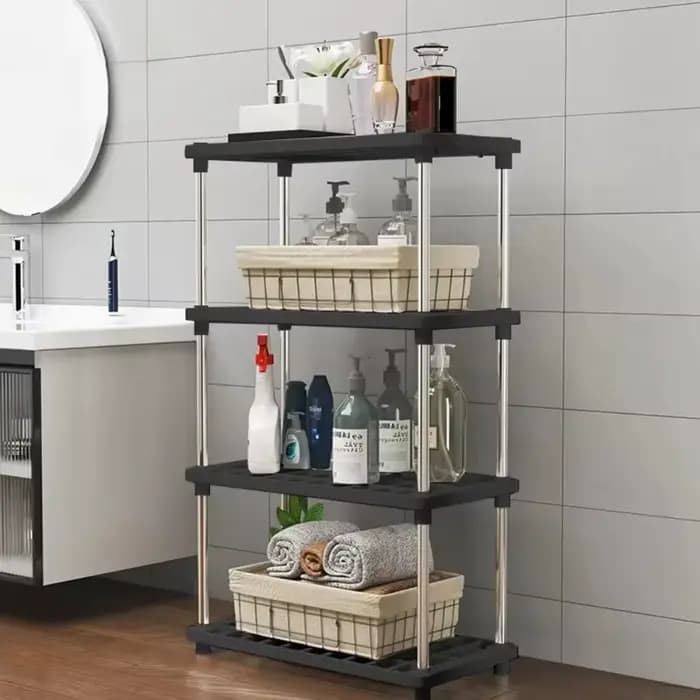 Étagère de rangement carrée à 4 niveaux