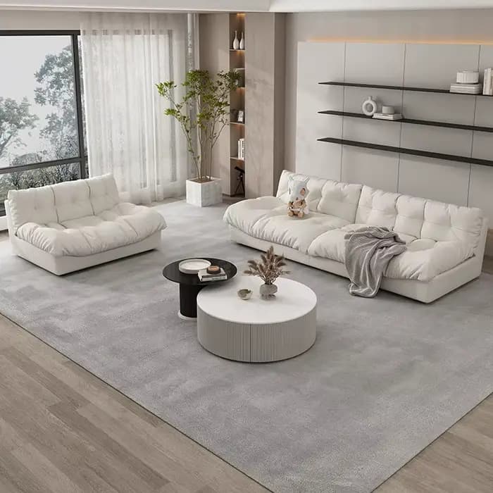 Confortable Relax salon canapés sol classique doux paresseux canapé coussin Double Woonkamer Banken meubles de maison accessoires