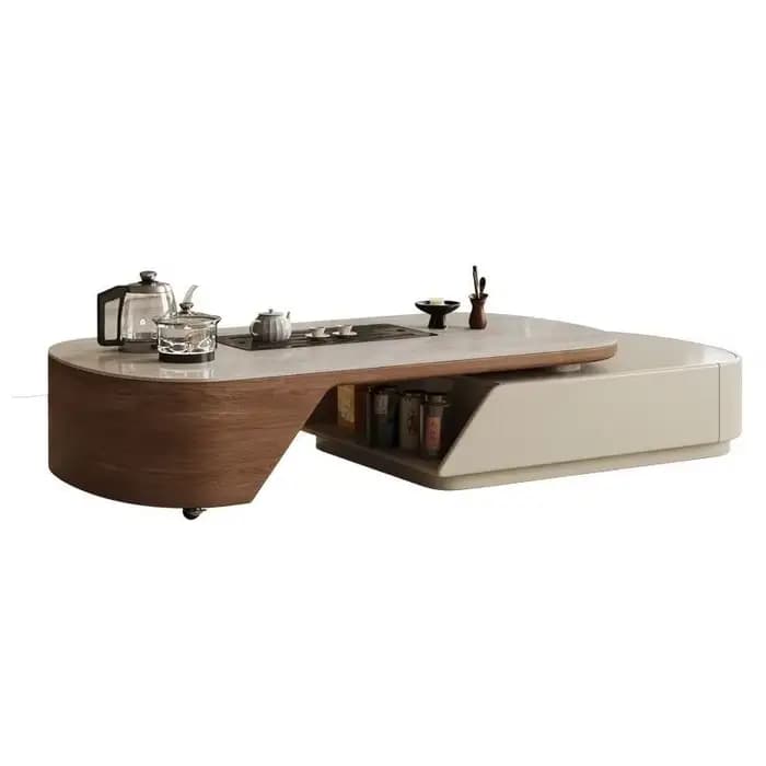 Affichage Unique Table basse ensemble multifonction plancher latéral