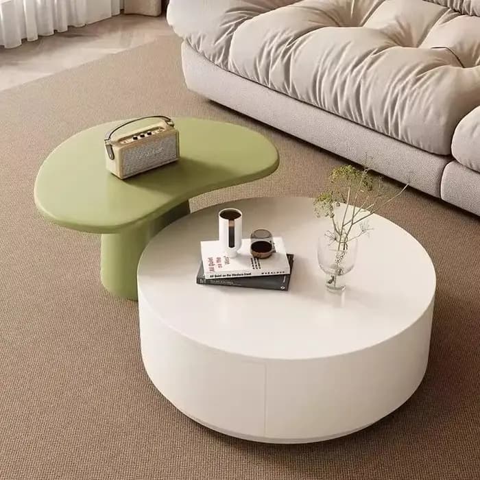 Ensemble de tables basses rondes nordiques