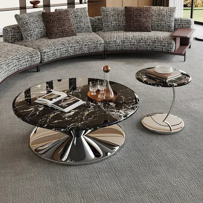Tables basses de luxe uniques avec structure métallique