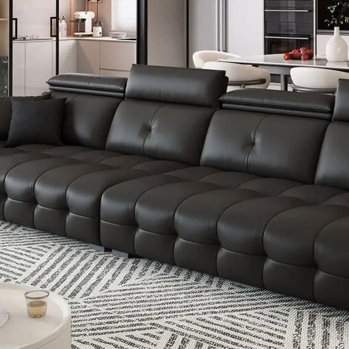 Europe cuir salon canapé Relax confortable grand