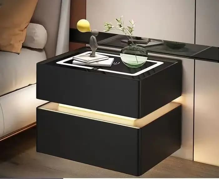 Table de chevet intelligente de 40 cm avec capteur de lumière