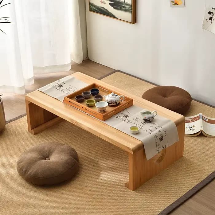 Table à thé en bois massif