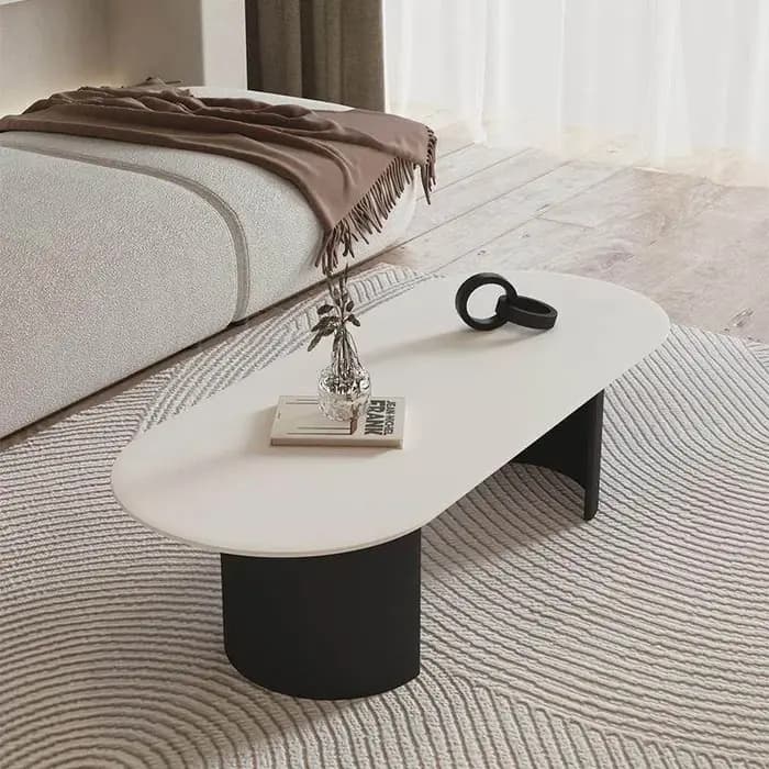 Table basse ovale moderne