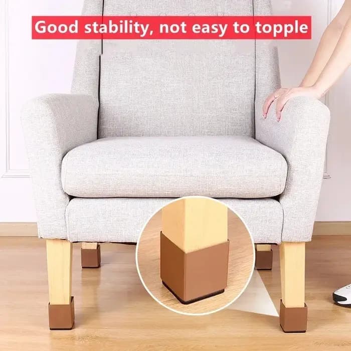 4 pièces/ensemble pieds de meubles coussinets carrés/ronds Table basse pieds Base canapé jambes reha