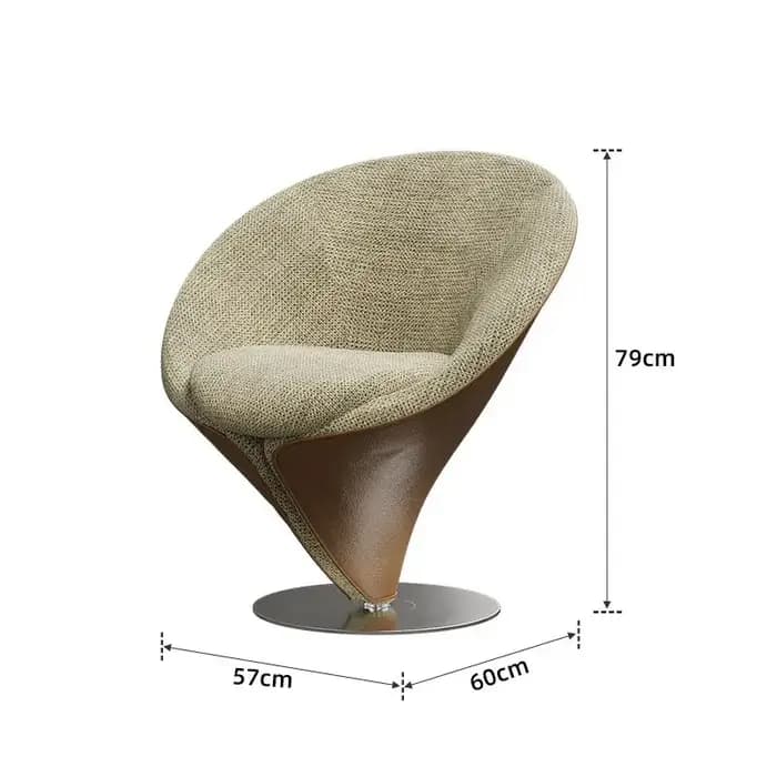 Canapé rétro créatif de luxe rotatif