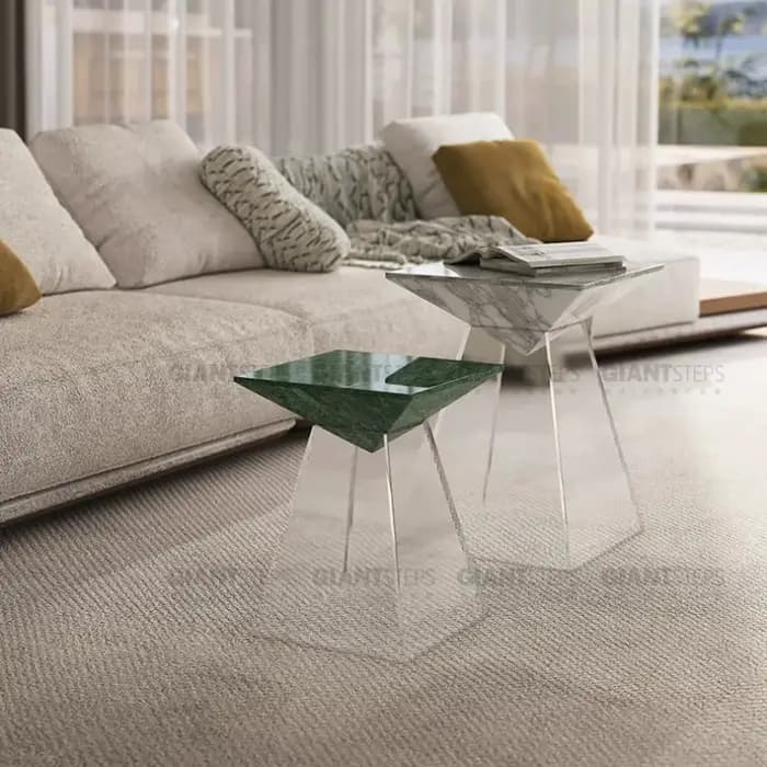 Tables basses en marbre