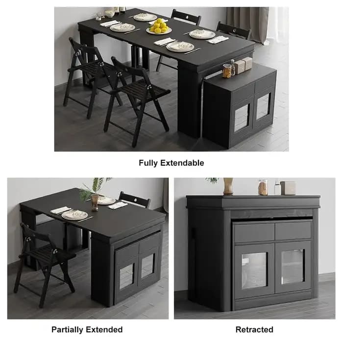 Table à manger extensible multifonctionnelle