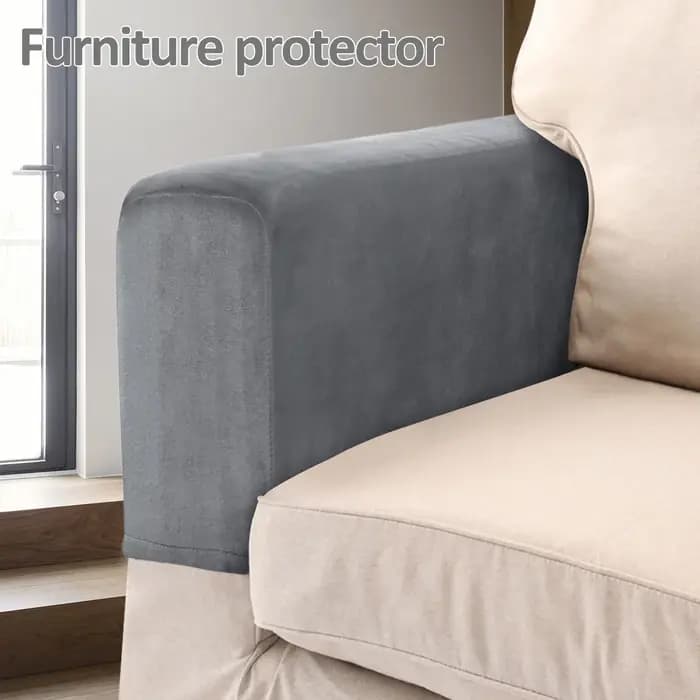 Housse de protection universelle pour accoudoir de canapé
